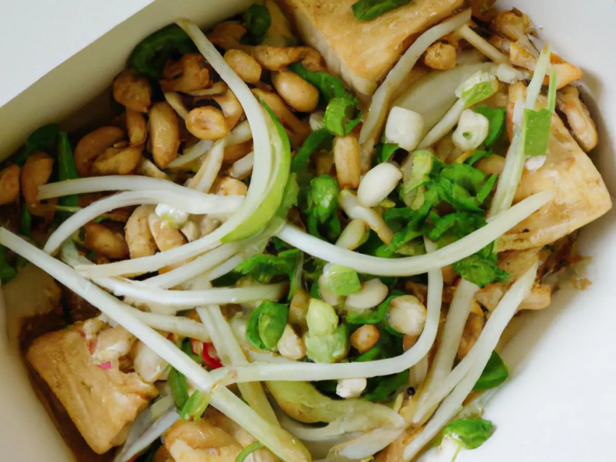 Tofu Pad Thai Boxed Lunch Tofu Pad Thai Boxed Lunch