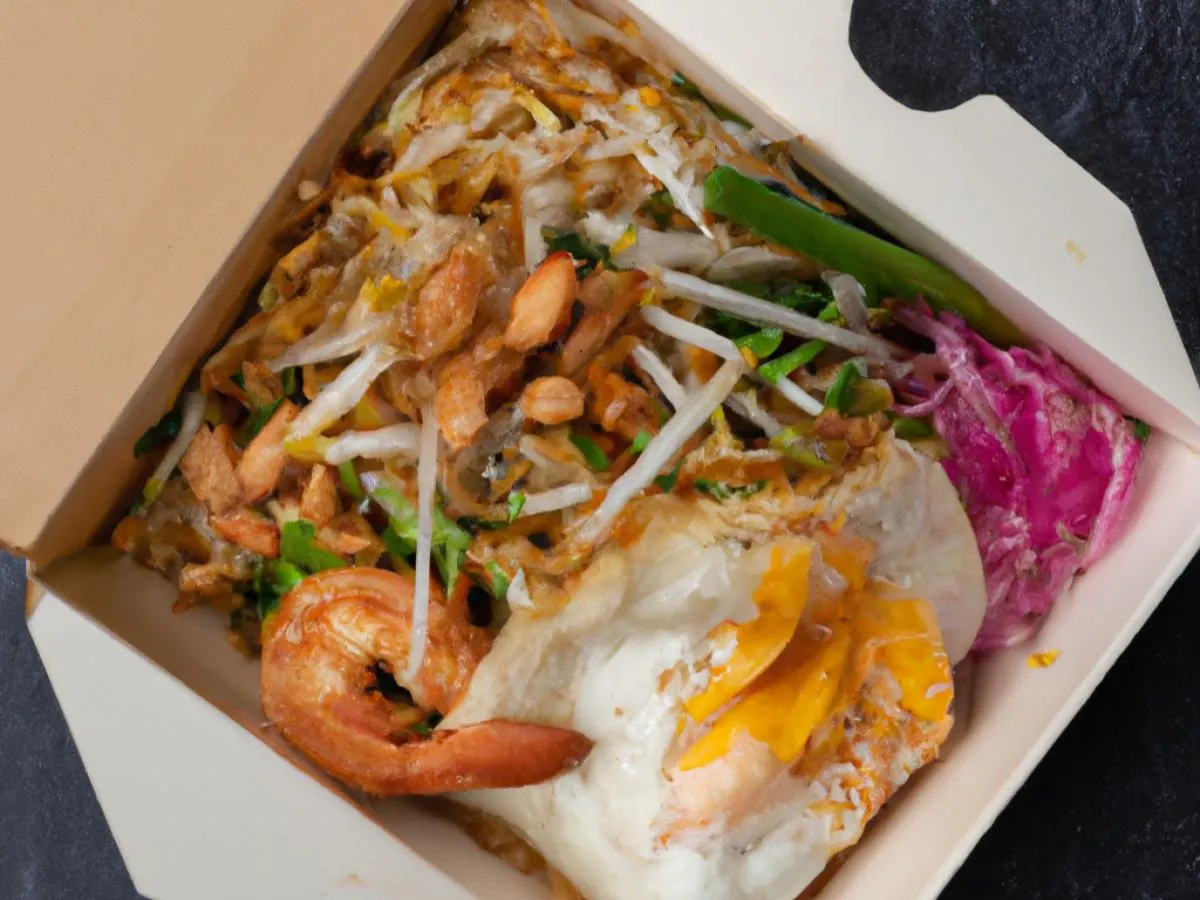 Shrimp Pad Thai Boxed Lunch Shrimp Pad Thai Boxed Lunch