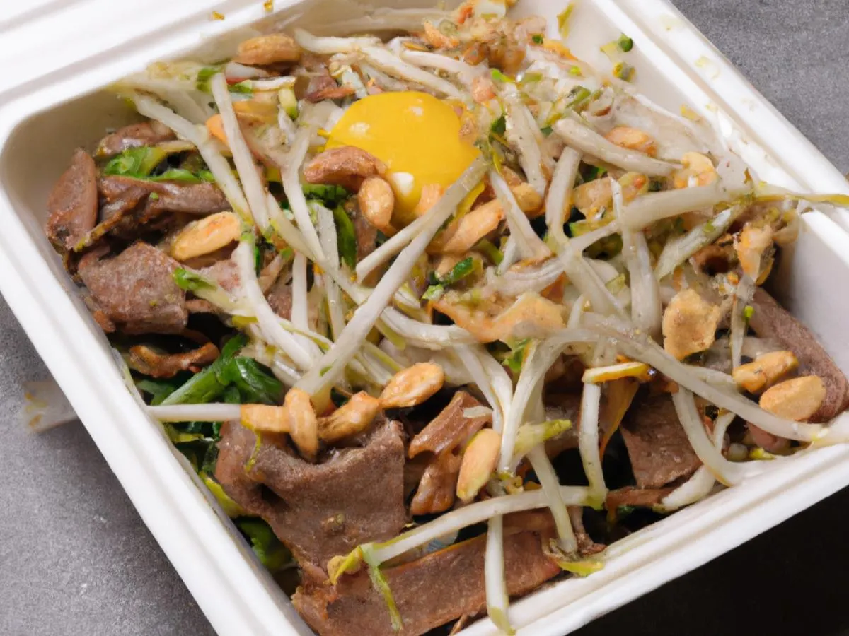 Beef Pad Thai Boxed Lunch Beef Pad Thai Boxed Lunch
