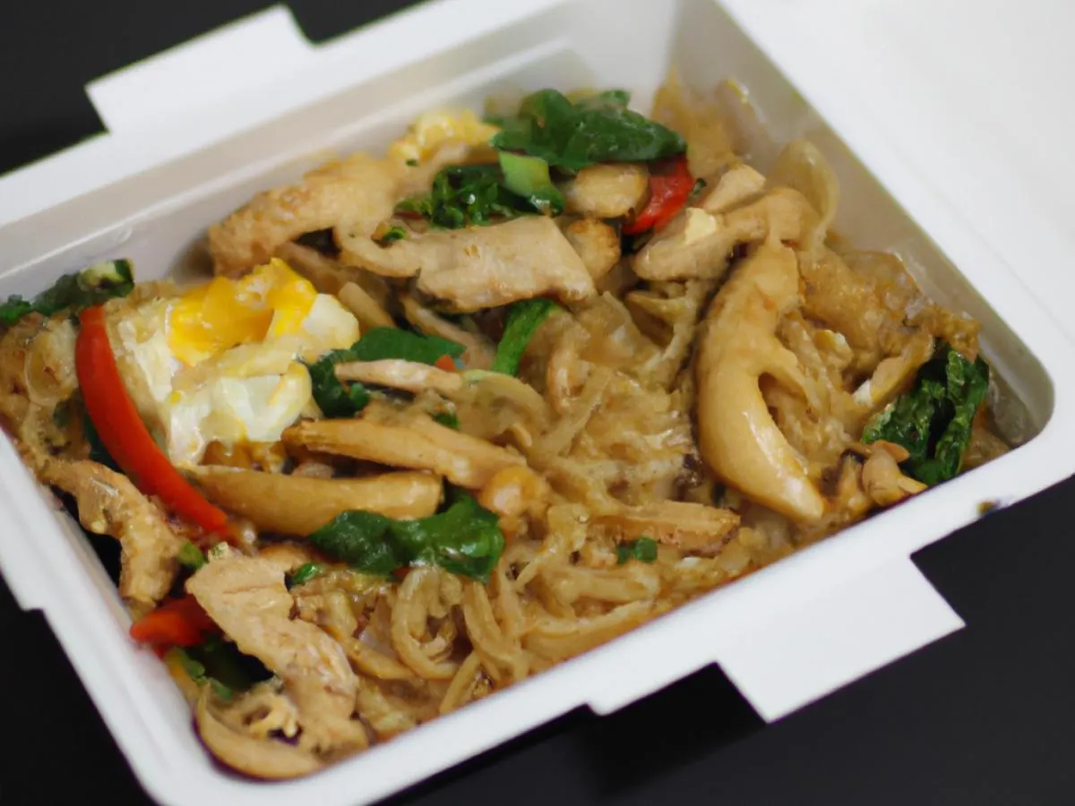 Drunken Noodles with Chicken Boxed Lunch Drunken Noodles with Chicken Boxed Lunch