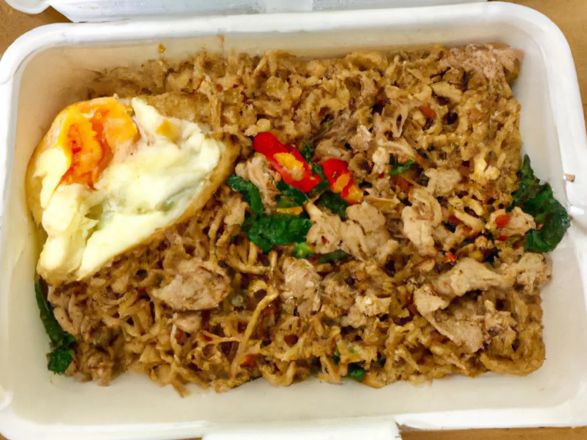 Drunken Noodles with Pork Boxed Lunch Drunken Noodles with Pork Boxed Lunch