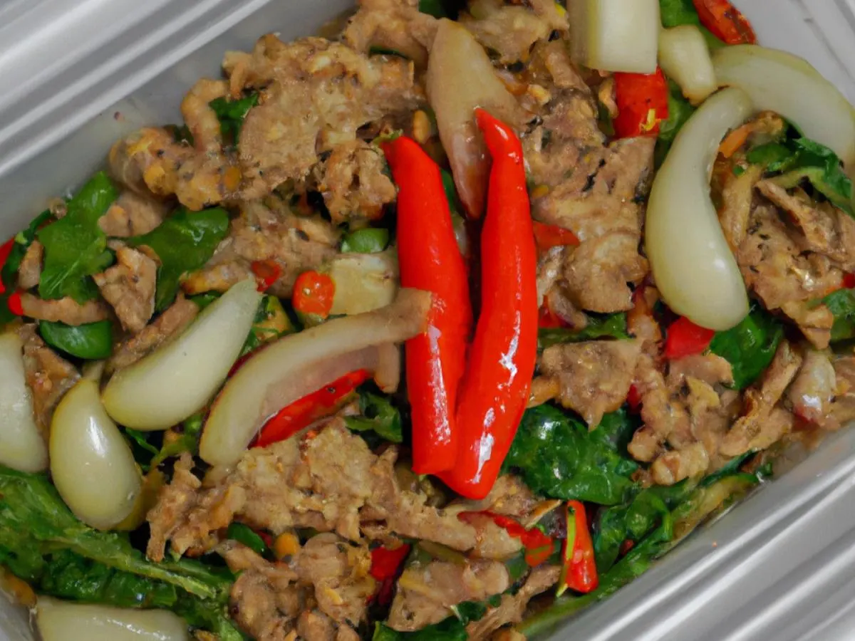 Light Carb Thai Basil Pork Boxed Lunch Light Carb Thai Basil Pork Boxed Lunch