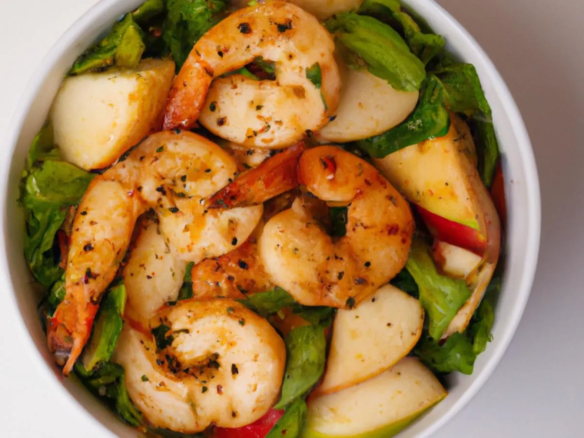 Mexican Pear Salad With Grilled Shrimp Mexican Pear Salad With Grilled Shrimp