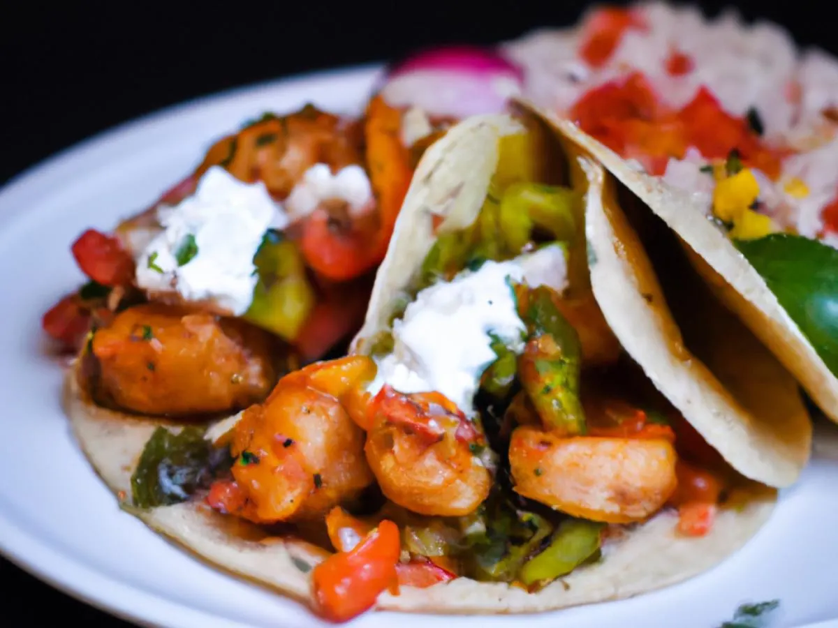 Dual Protein - Fajitas chicken and Shrimp Tacos & White Rice Dual Protein - Fajitas chicken and Shrimp Tacos & White Rice