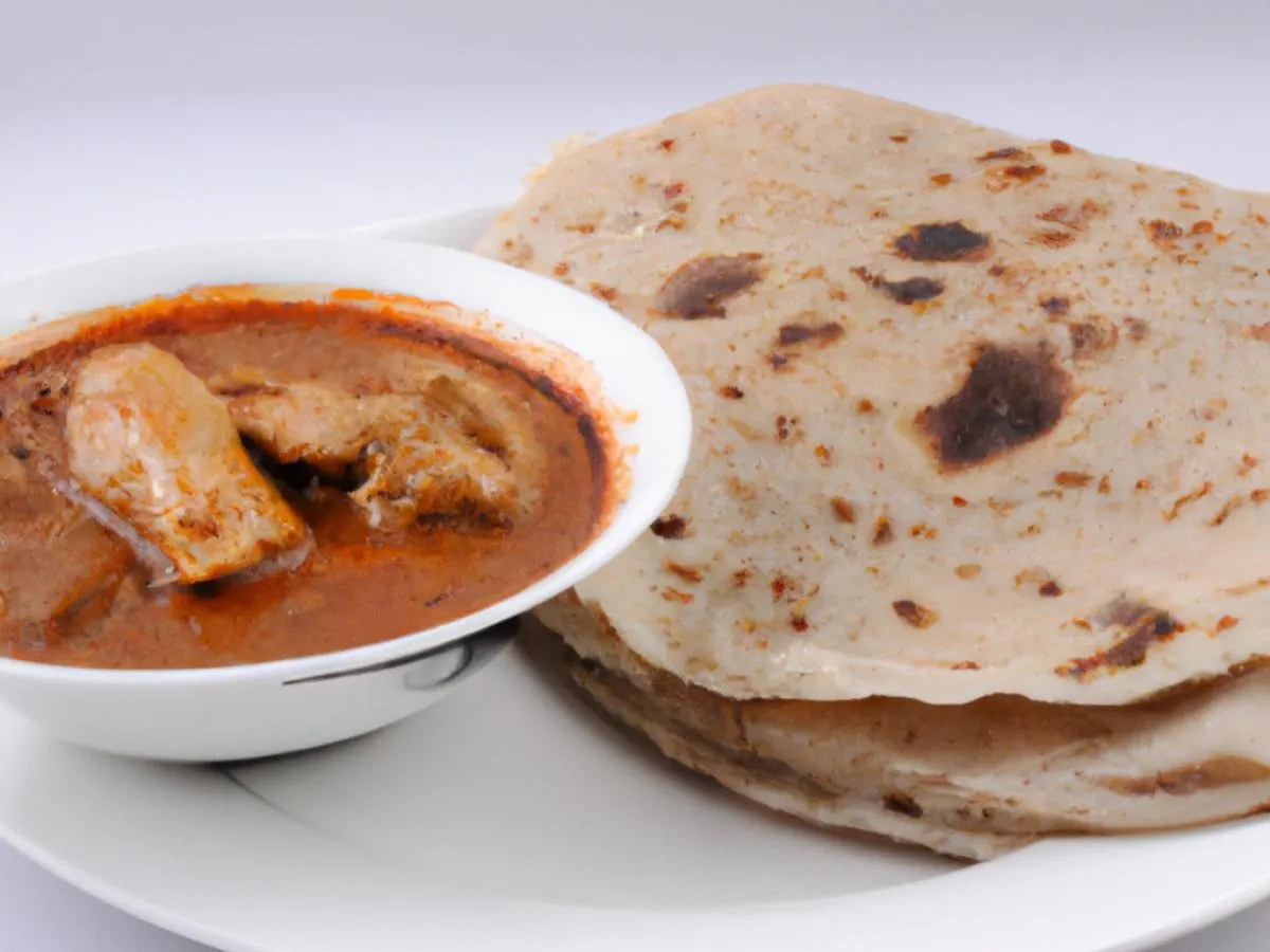 Roti Paratha with Curry Roti Paratha with Curry