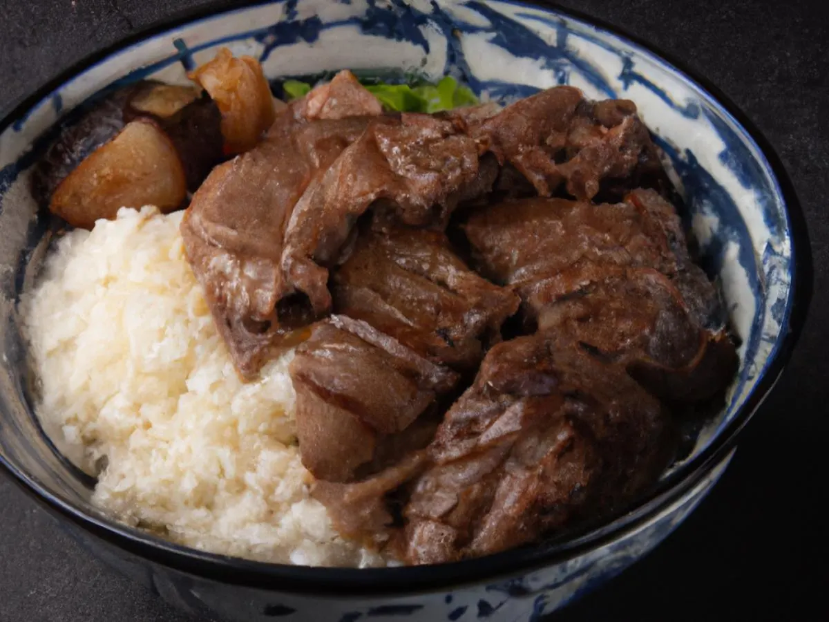 Marinated Beef Shank Rice Bowl Marinated Beef Shank Rice Bowl