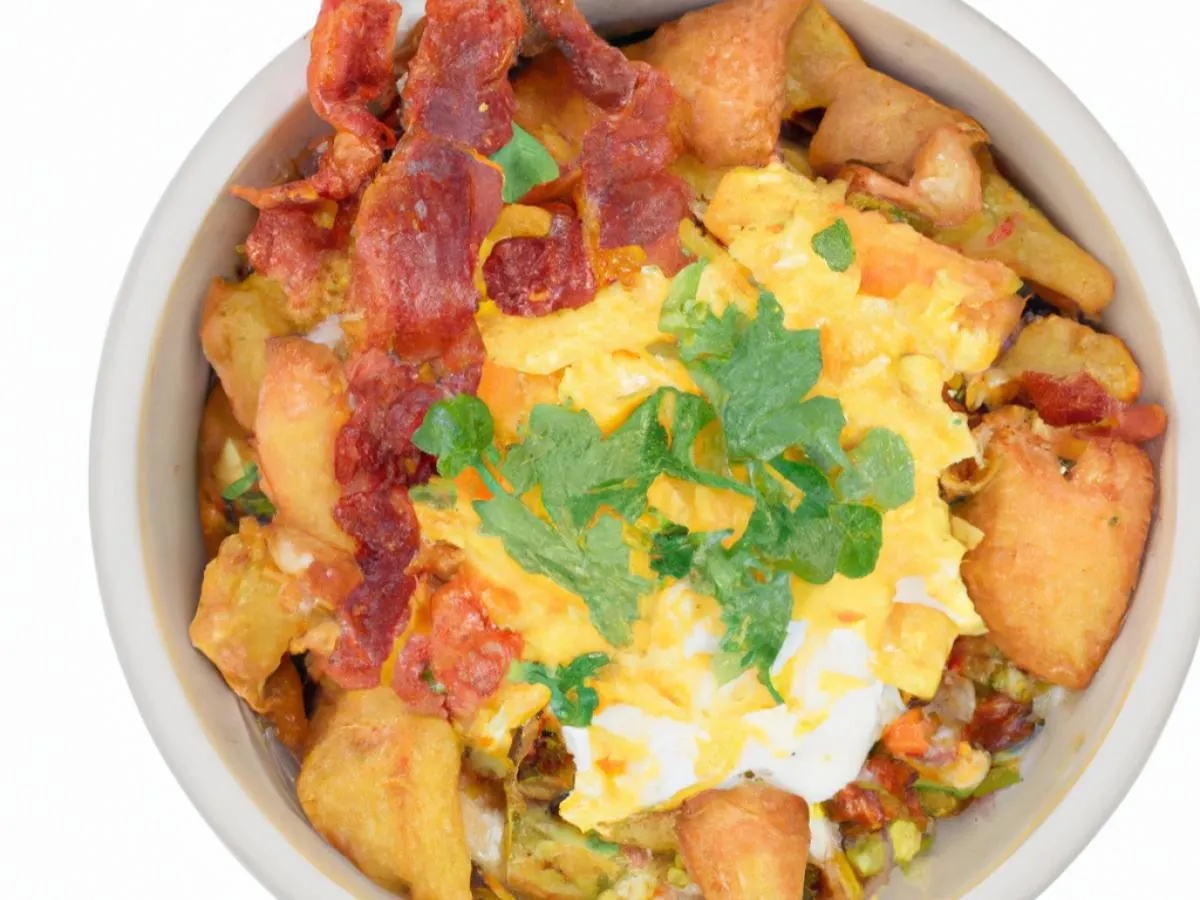 Bacon and Egg Breakfast Burrito Bowl