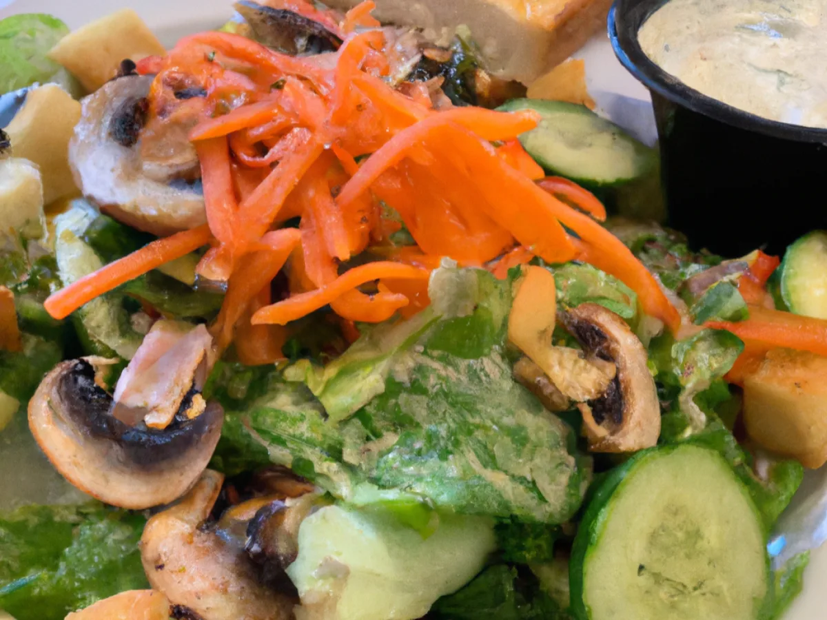 Individual Garden Salad with Ranch Dressing