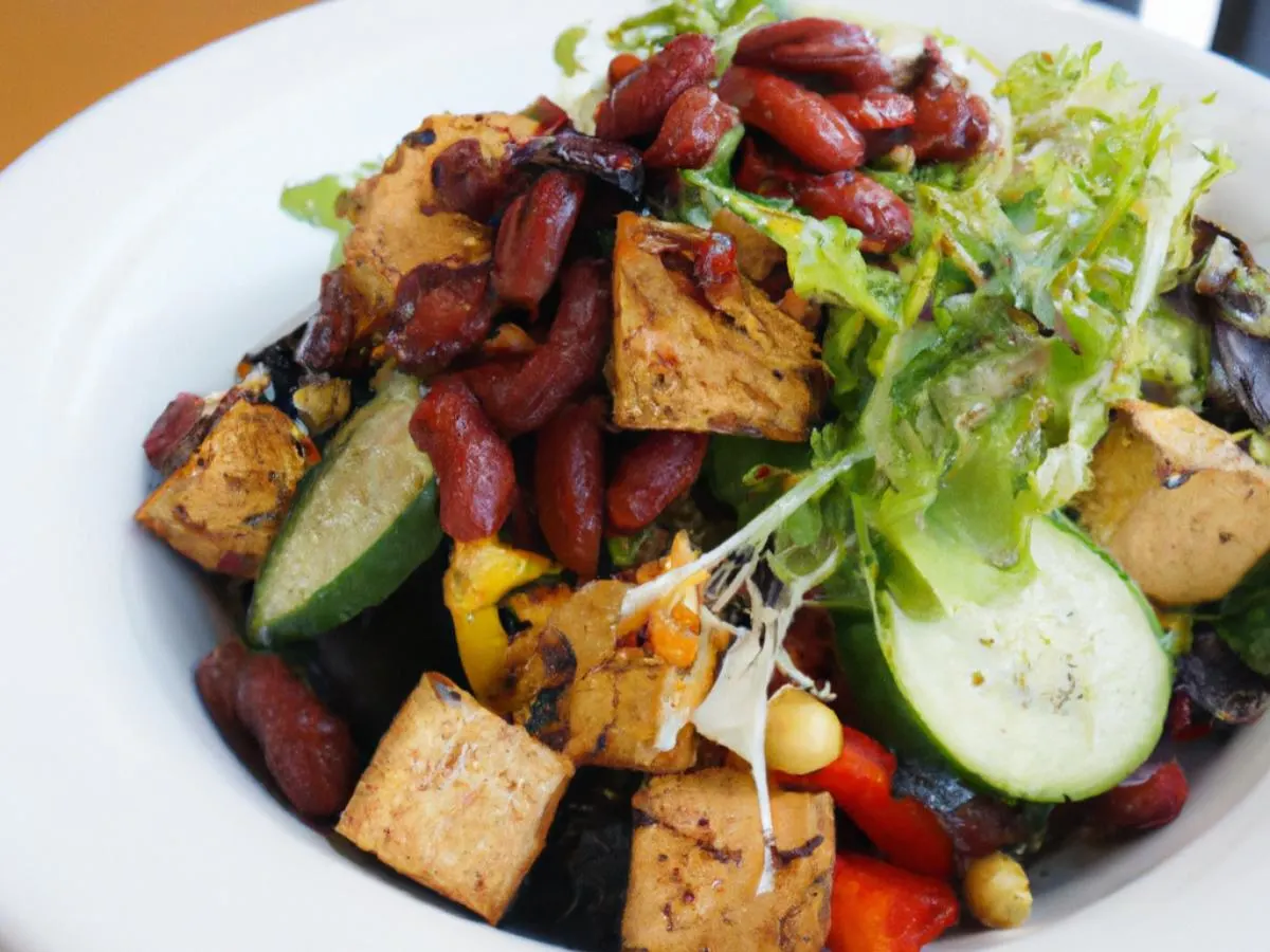 BBQ Tofu Entree Salad BBQ Tofu Entree Salad