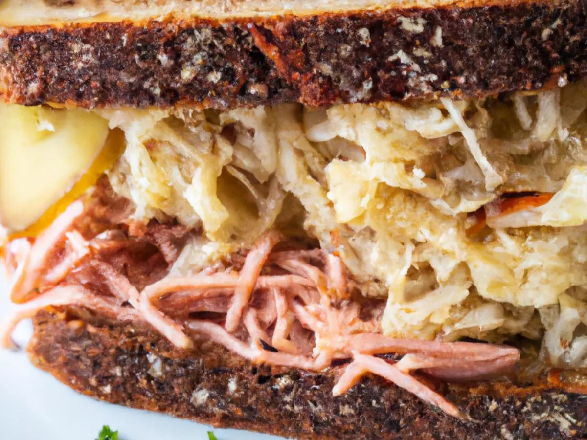 Non-Spicy Vegan Reuben Sandwich on Gluten-Free Bread Non-Spicy Vegan Reuben Sandwich on Gluten-Free Bread