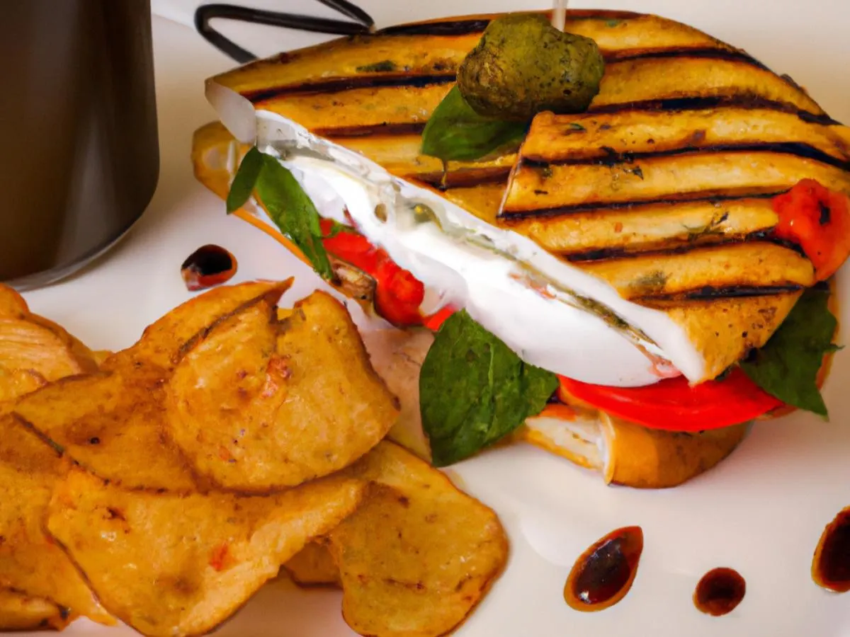 Caprese Panini with Kettle Chips and Chocolate Chip Cookies Caprese Panini with Kettle Chips and Chocolate Chip Cookies