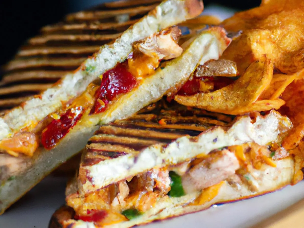 Chicken Santa Fe Panini with Kettle Chips Chicken Santa Fe Panini with Kettle Chips