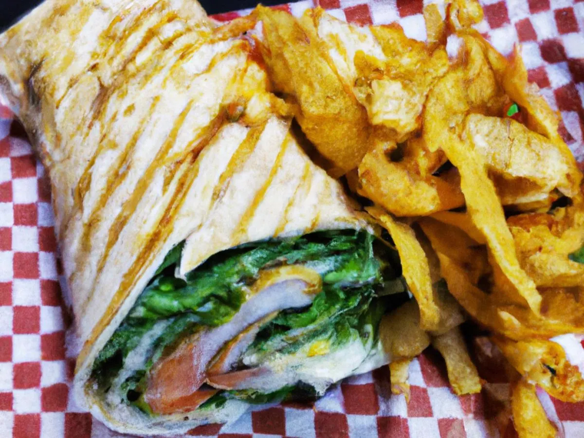 Turkey Cheese Wrap with Kettle Chips Turkey Cheese Wrap with Kettle Chips