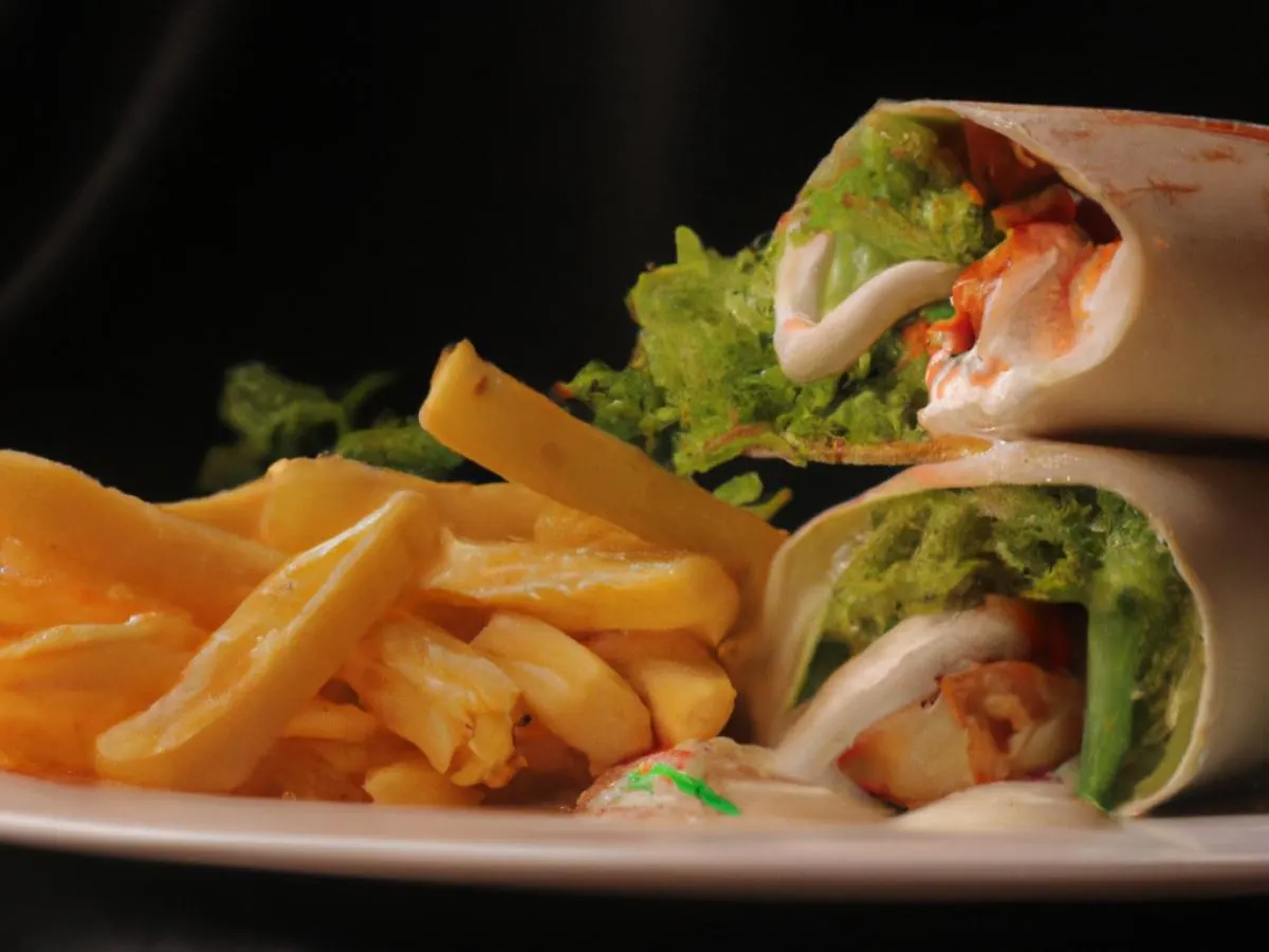 Grilled Chicken Wrap with Kettle Chips Grilled Chicken Wrap with Kettle Chips