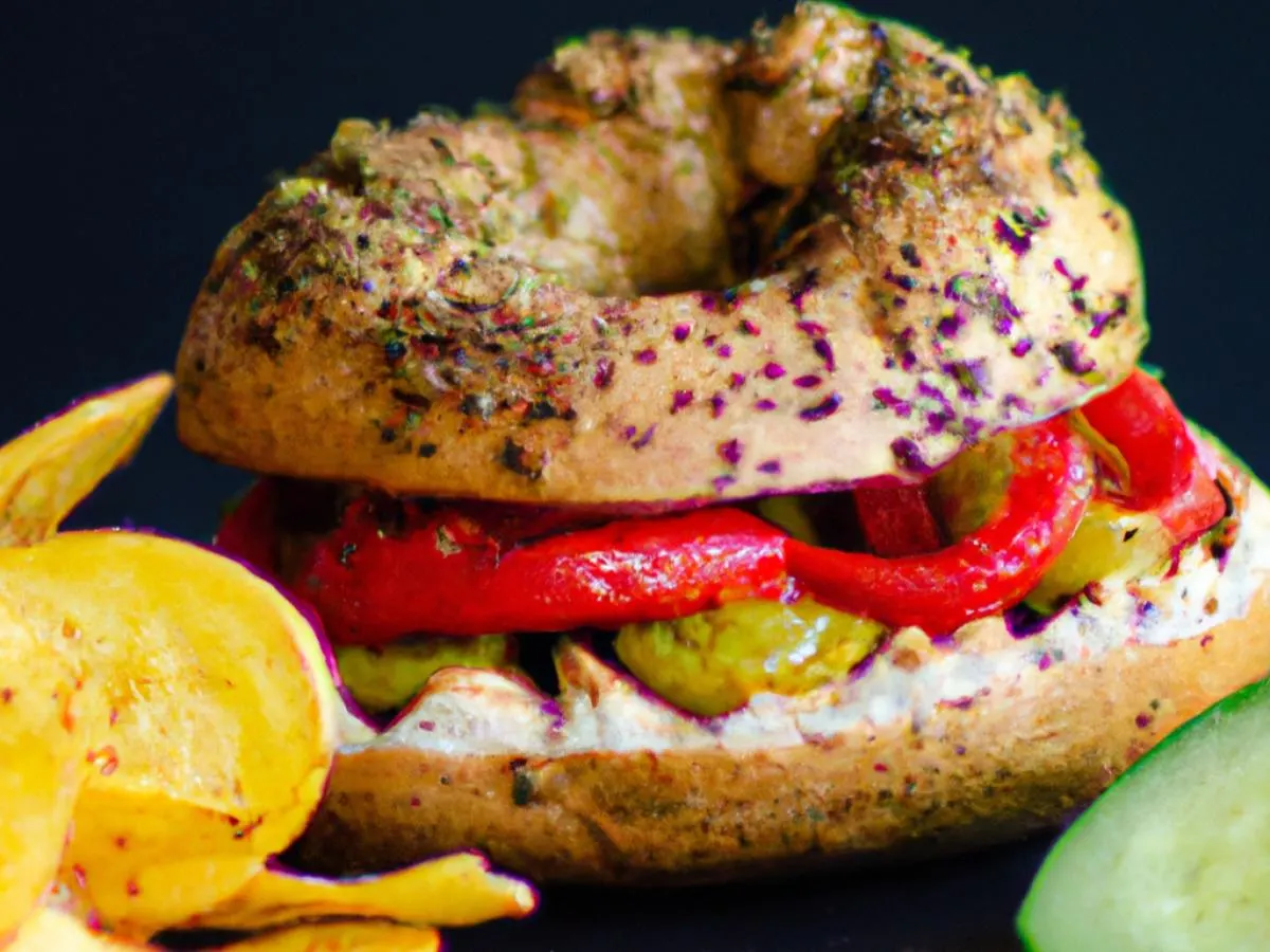 Za’atar Bagel Hummus with Kettle Chips Za’atar Bagel Hummus with Kettle Chips