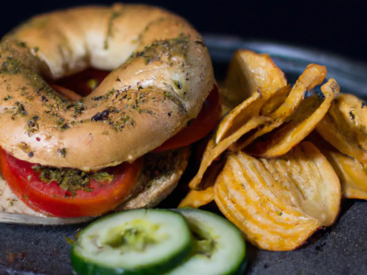 Za’atar Bagel Hummus with Kettle Chips and Chocolate Chip Cookies Za’atar Bagel Hummus with Kettle Chips and Chocolate Chip Cookies