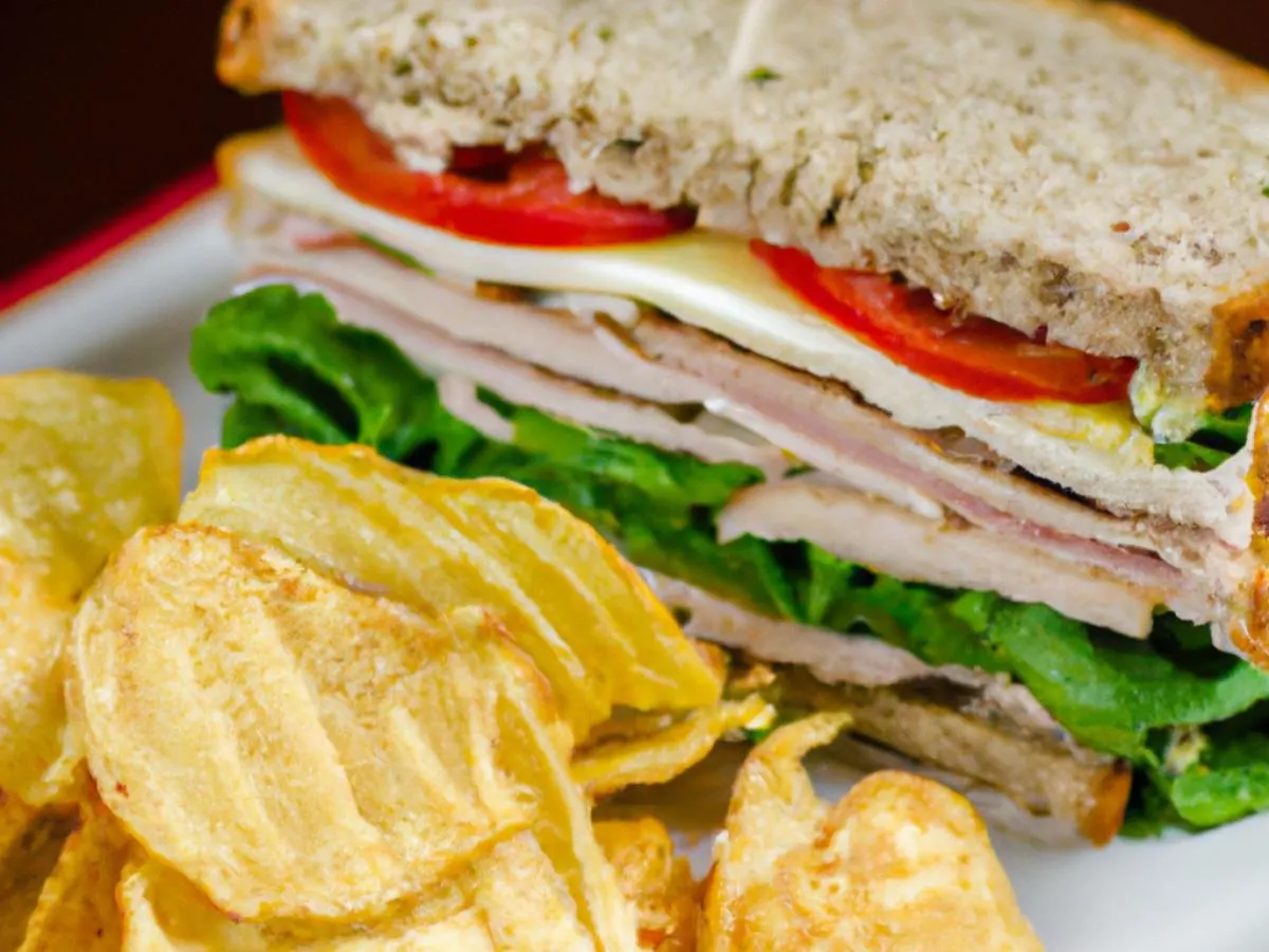 Gluten Free Times Square Turkey Club with Kettle Chips Gluten Free Times Square Turkey Club with Kettle Chips