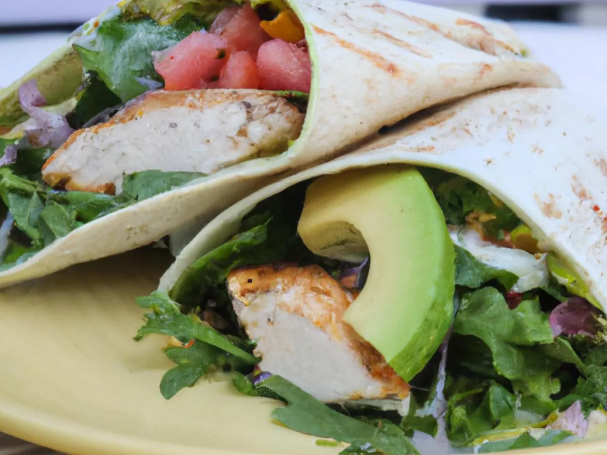 Grilled Chicken Wrap w/ Corn Salad Box