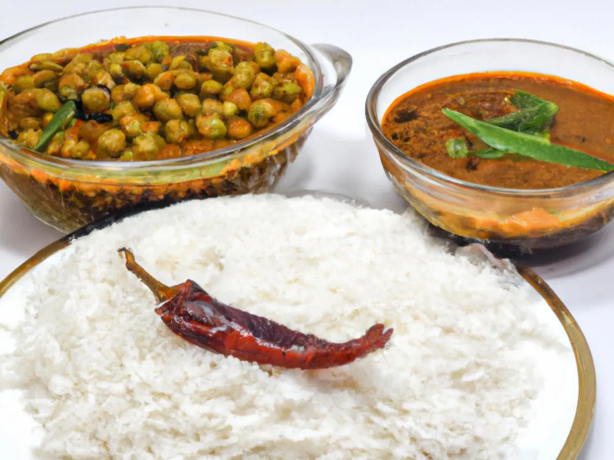 Chana Masala, Pulav Rice & Dal Palak