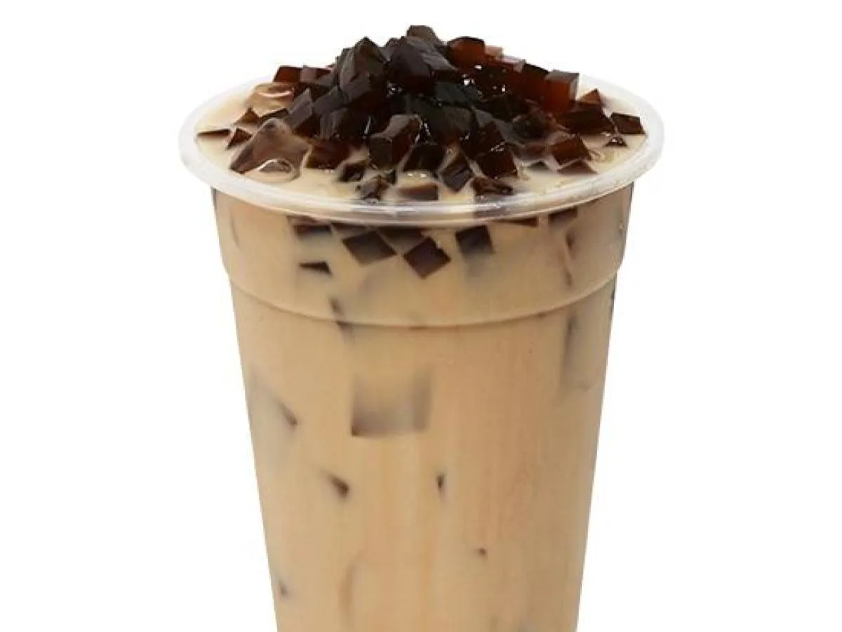 Coffee Milk Tea with Coffee Jelly - Half Sweet [24 oz]