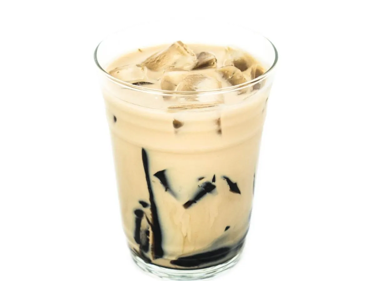 Hokkaido Milk Tea with Grass Jelly - 0% Sweet [24 oz]