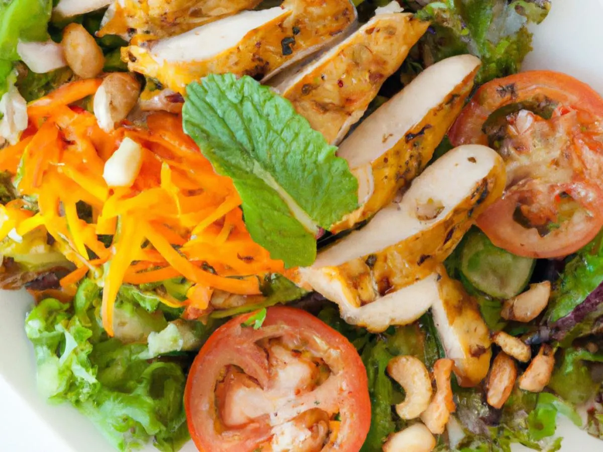 Grilled Chicken Entree Salad with Lime Vinaigrette