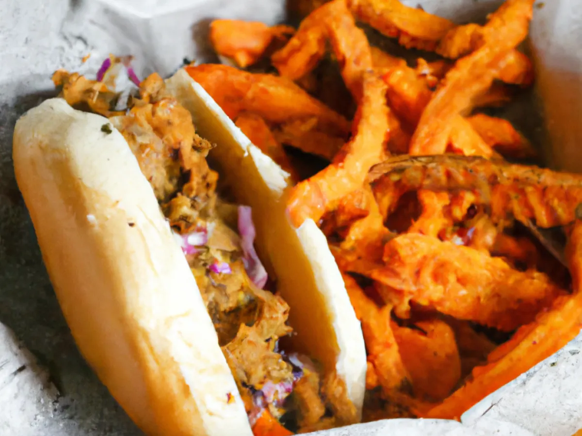 Fried Oyster Po Boy with Sweet Potato Fries and Coleslaw [16 oz]