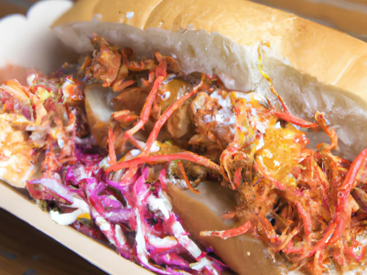 Fried Crawfish Po Boy with Hushpuppies and Coleslaw [16 oz]