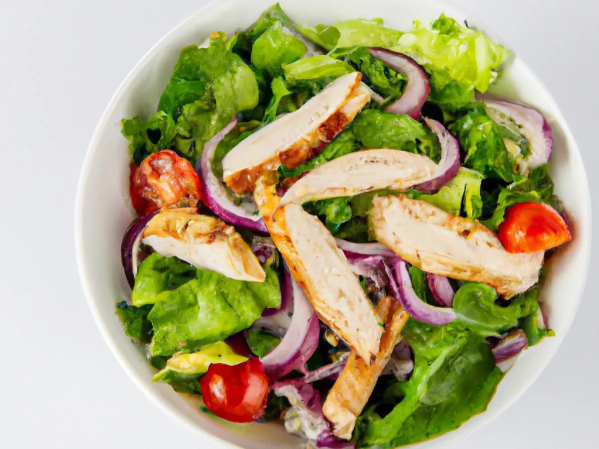 House Garden Salad with Grilled Chicken (AFB) [16 oz]