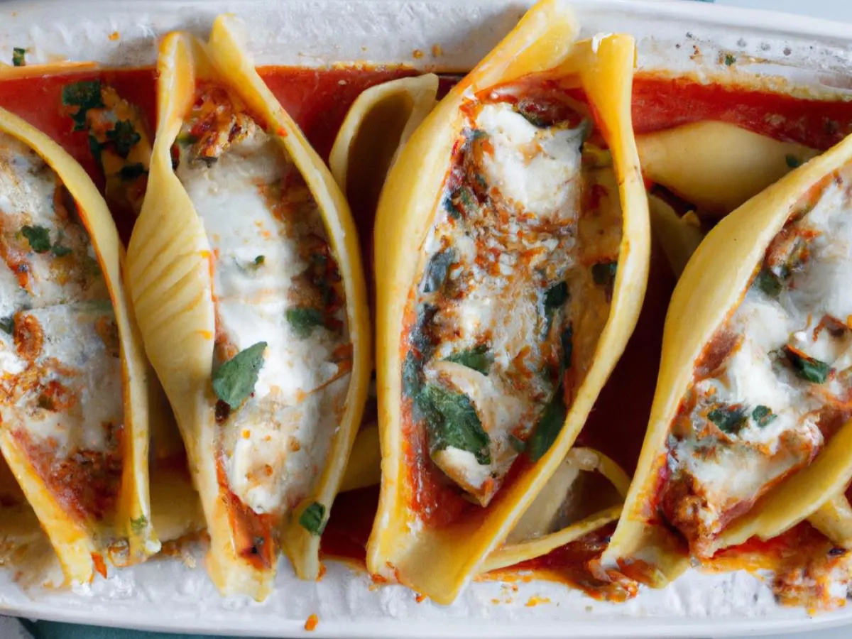 Stuffed Shells with Sautéed Mushrooms Stuffed Shells with Sautéed Mushrooms