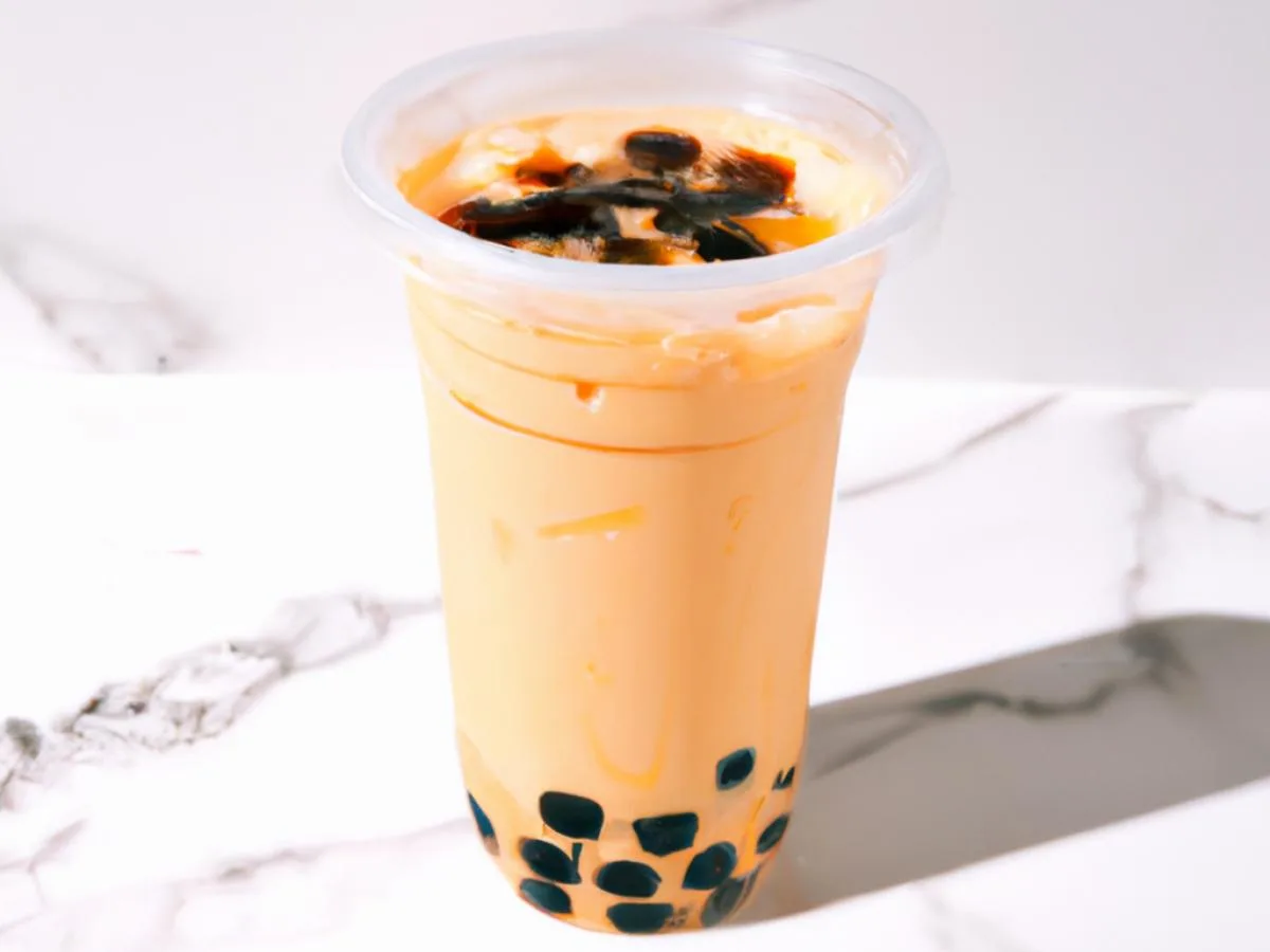 Caramel Milk Tea with Almond Milk (Full Sweetness) Caramel Milk Tea with Almond Milk (Full Sweetness)