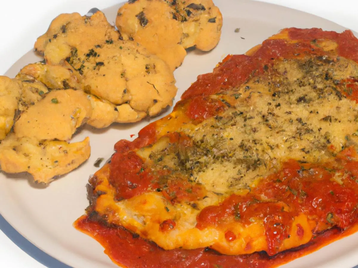 Veal Parm with Breaded Cauliflower Veal Parm with Breaded Cauliflower