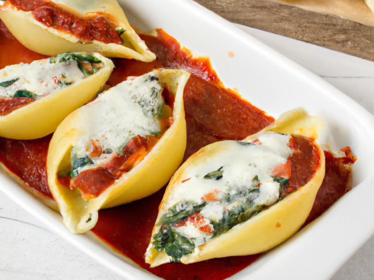 Stuffed Shells with House Salad Stuffed Shells with House Salad
