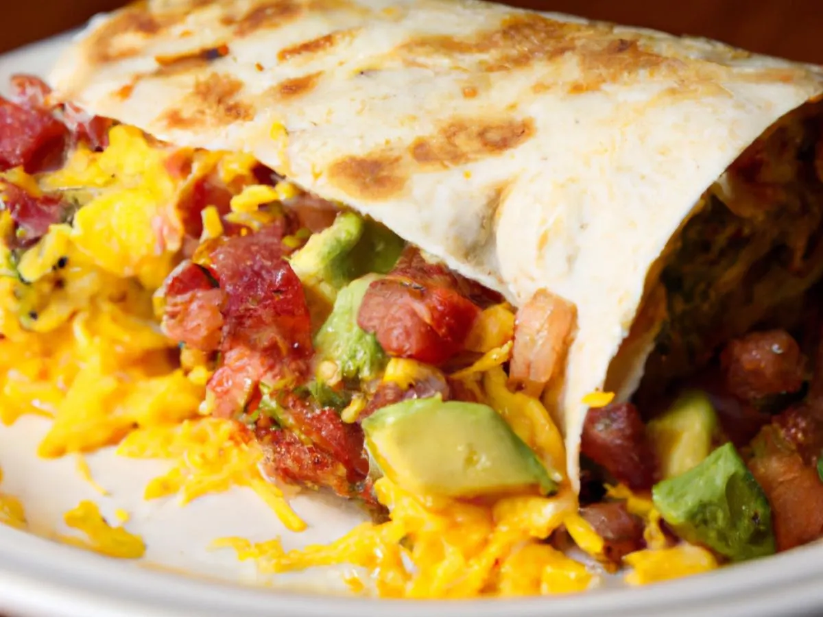 Dairy Free Bacon Breakfast Burrito (No Cheese) Dairy Free Bacon Breakfast Burrito (No Cheese)