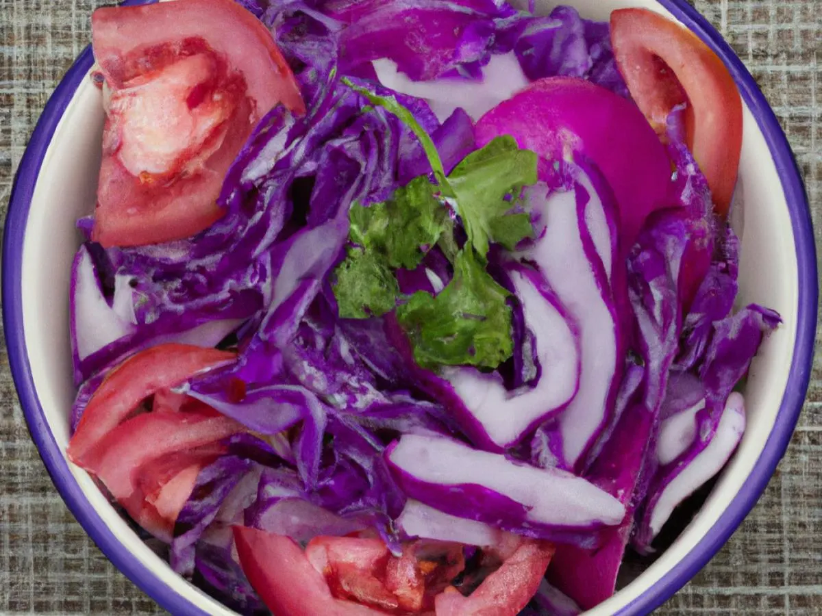 Side Red Cabbage Salad