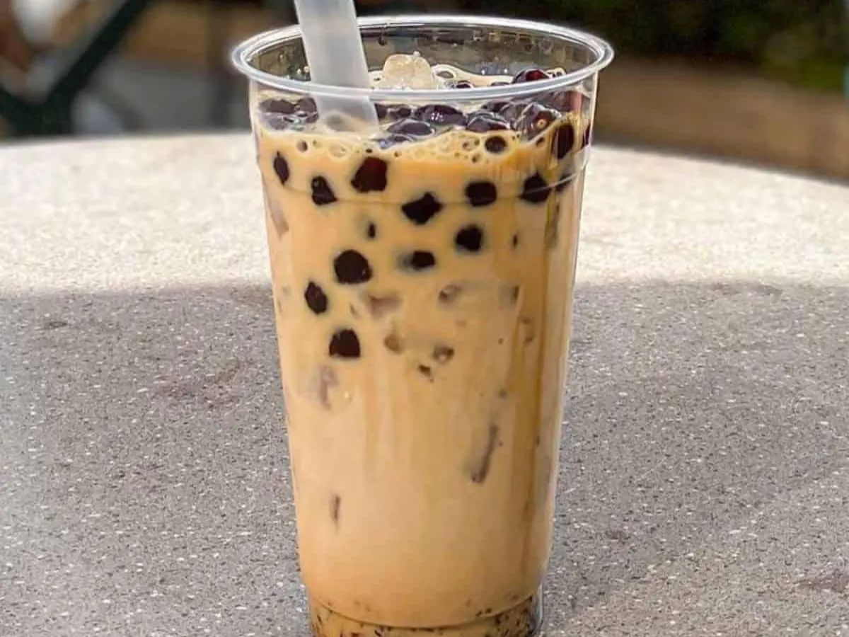 Da Hong Pao Latte w/Crystal Boba (50% sweet) Da Hong Pao Latte w/Crystal Boba (50% sweet)