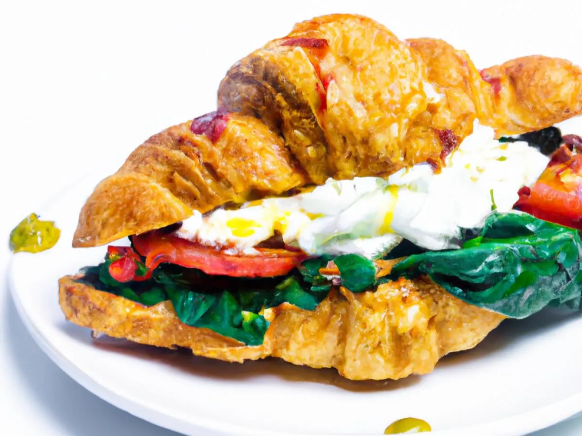 Stuffed Croissant with Feta & Spinach (Gluten-Free) Stuffed Croissant with Feta & Spinach (Gluten-Free)