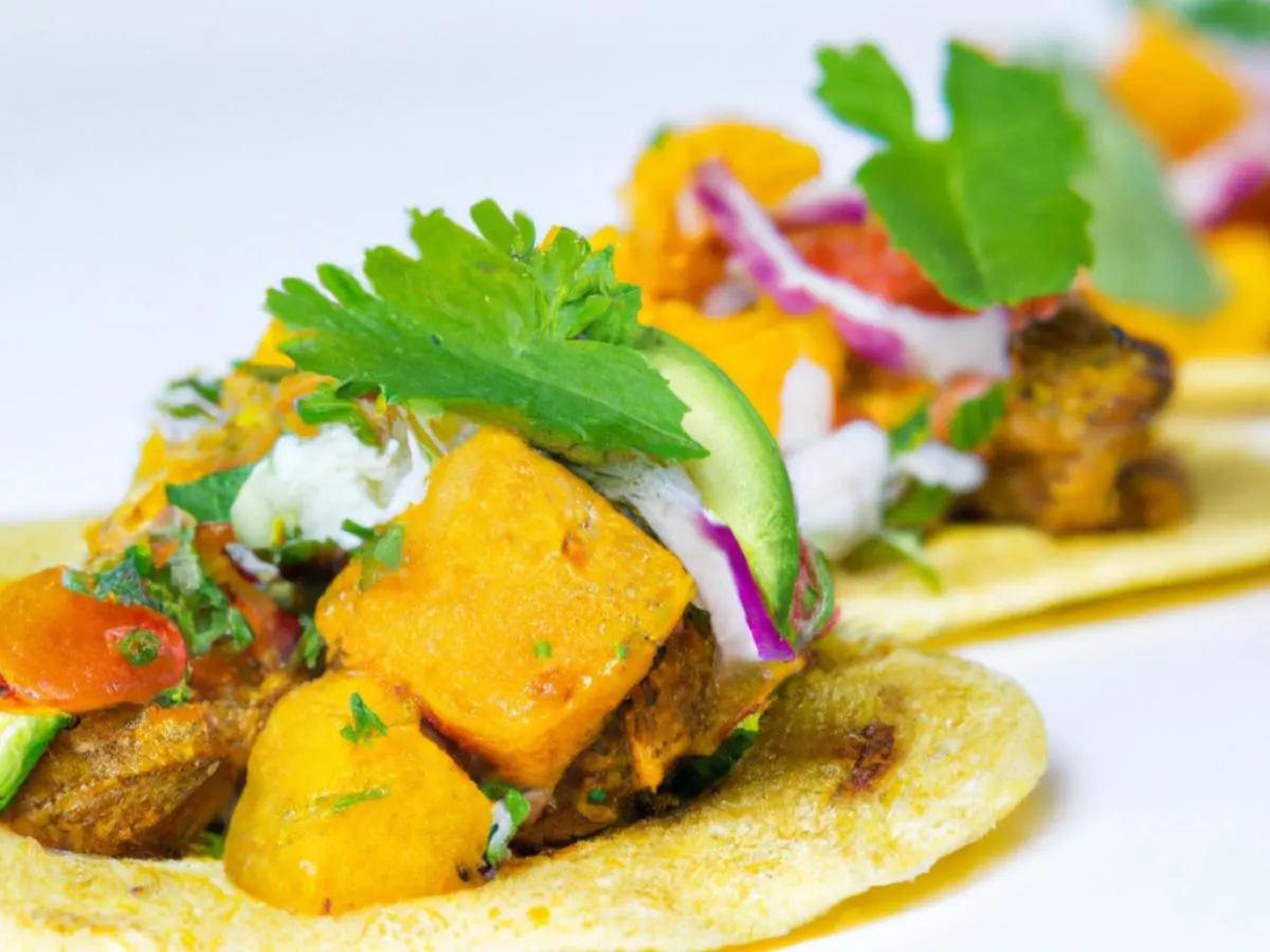 3 Ginger Butternut Squash Corn Tortilla Tacos with Mexican Rice, Black Beans, and Salsa Verde 3 Ginger Butternut Squash Corn Tortilla Tacos with Mexican Rice, Black Beans, and Salsa Verde