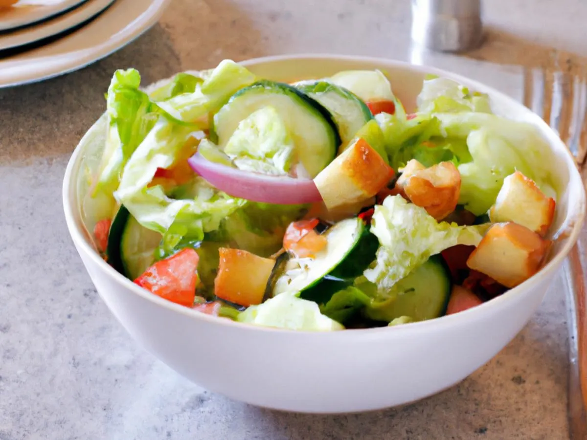 Garden Salad with Kettle Chips