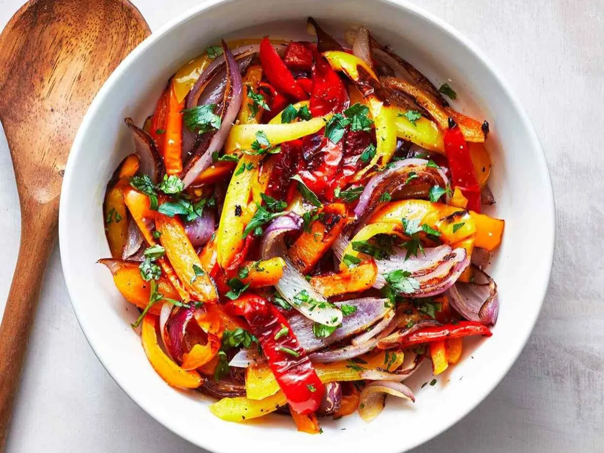 Grilled Peppers & Onions for Mac Bar Grilled Peppers & Onions for Mac Bar