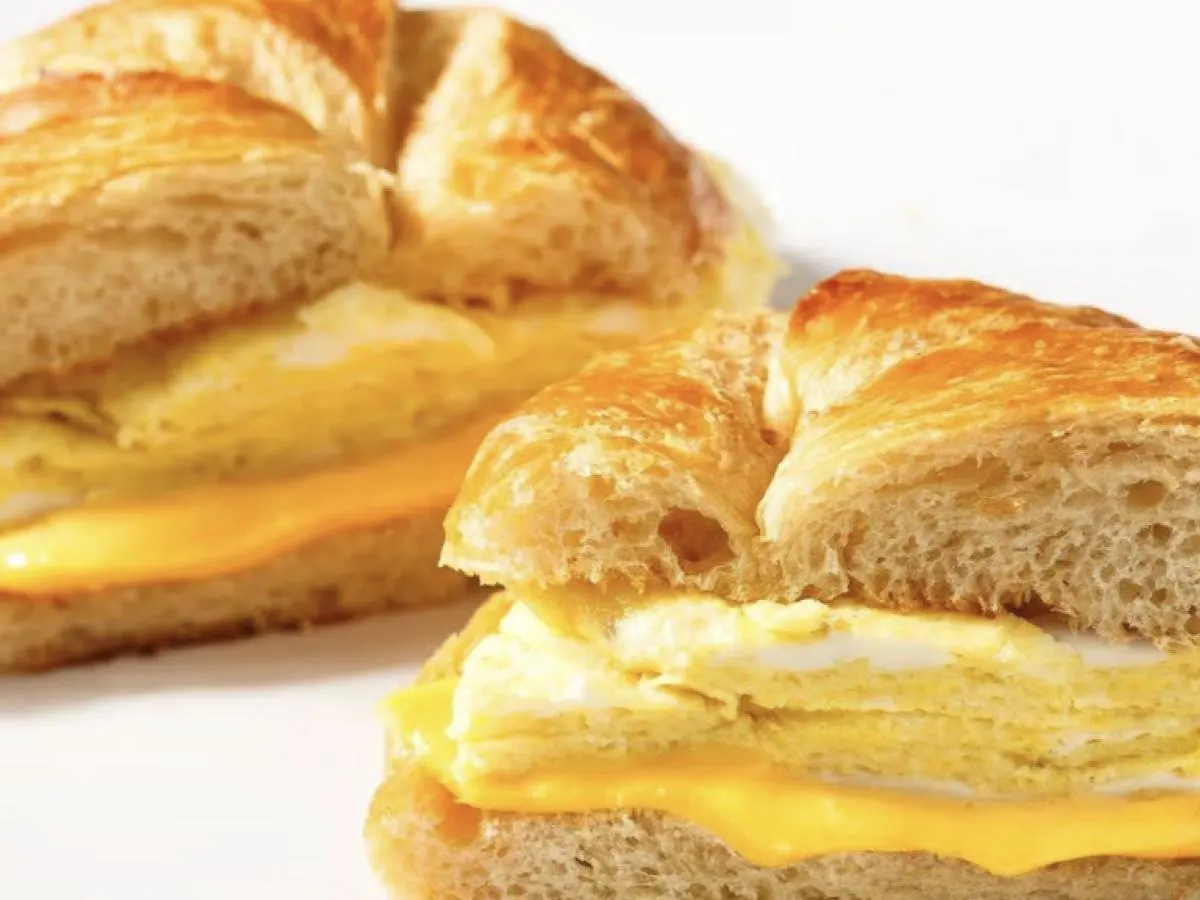 Egg and Cheese Croissant Sandwich
