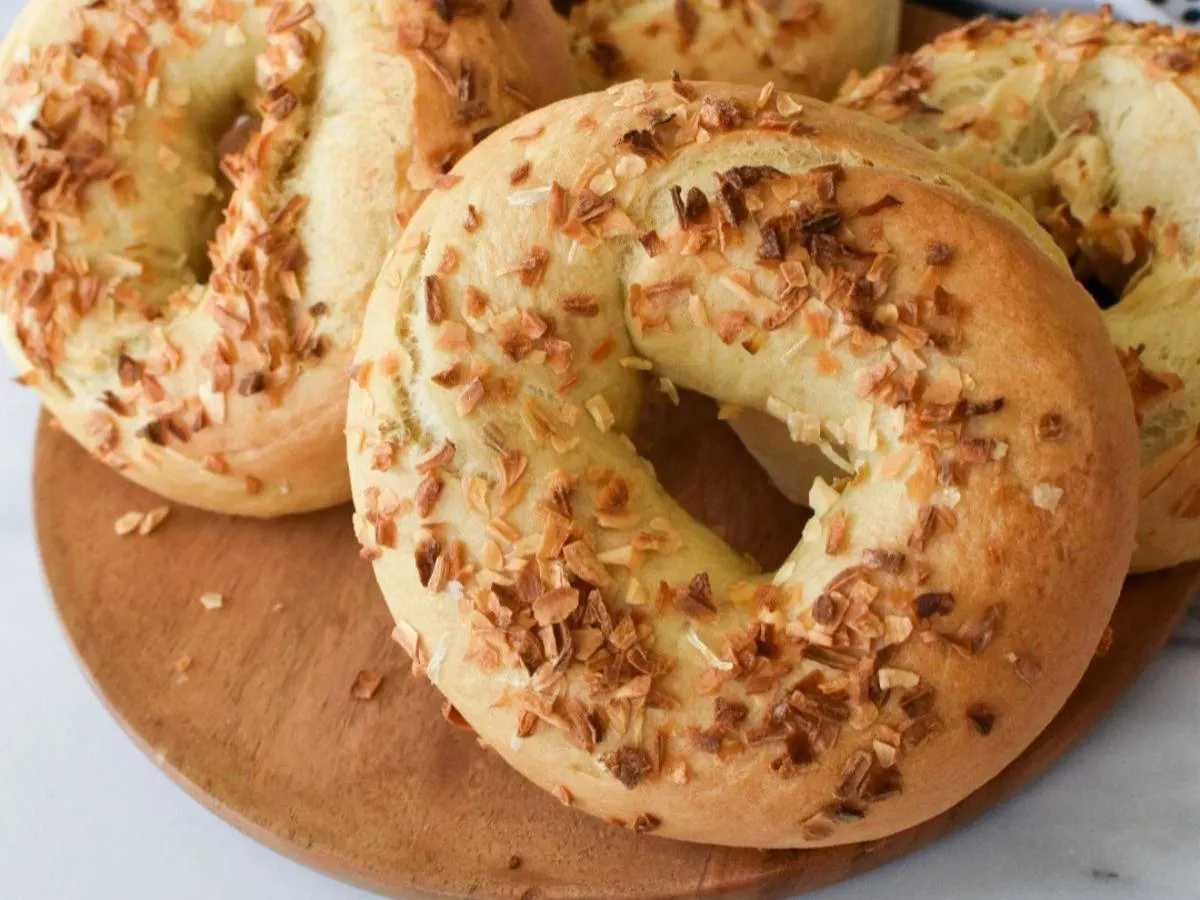 Cheese and Onion Bagel