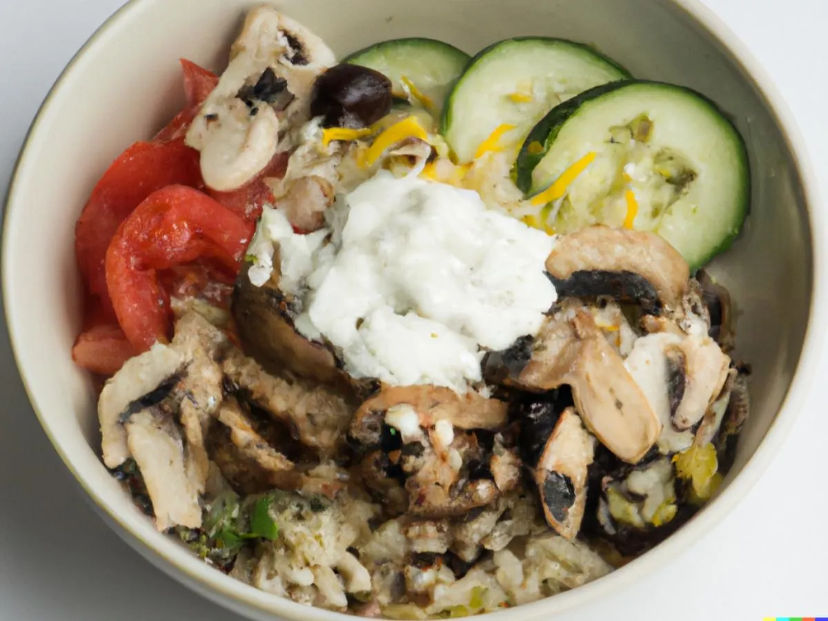 Vegetarian Zaatar Mushroom Bowl Vegetarian Zaatar Mushroom Bowl