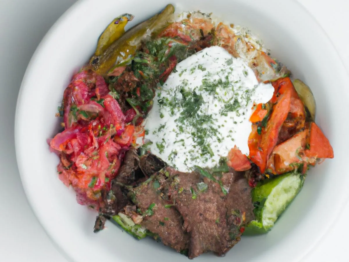 Sesame Free Steak Shawarma Bowl Sesame Free Steak Shawarma Bowl