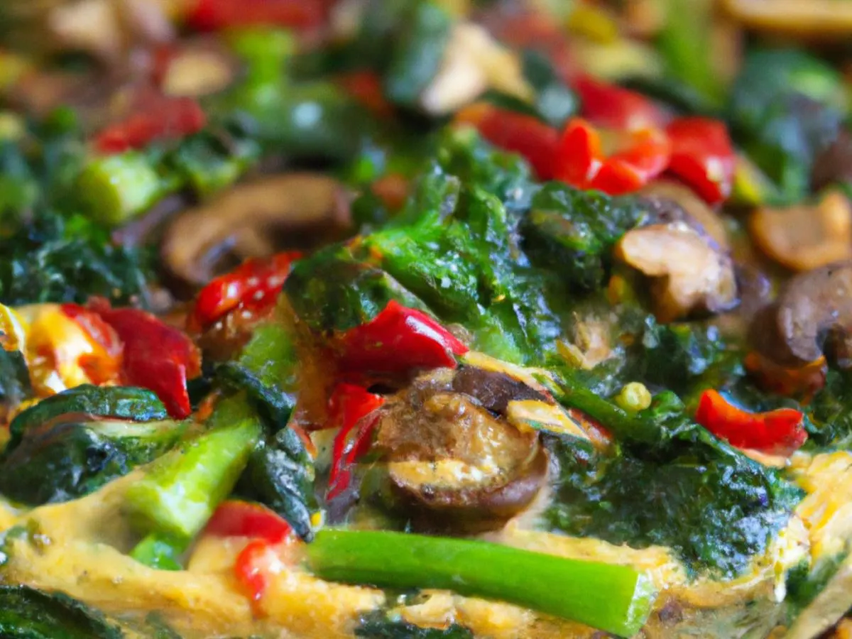 Vegan Mediterranean Vegetable Frittata