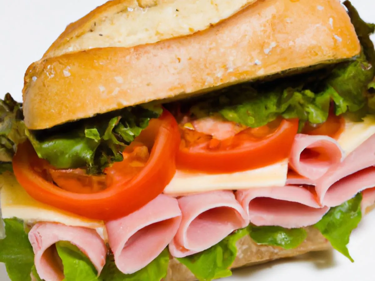 Ham and Swiss Sandwich