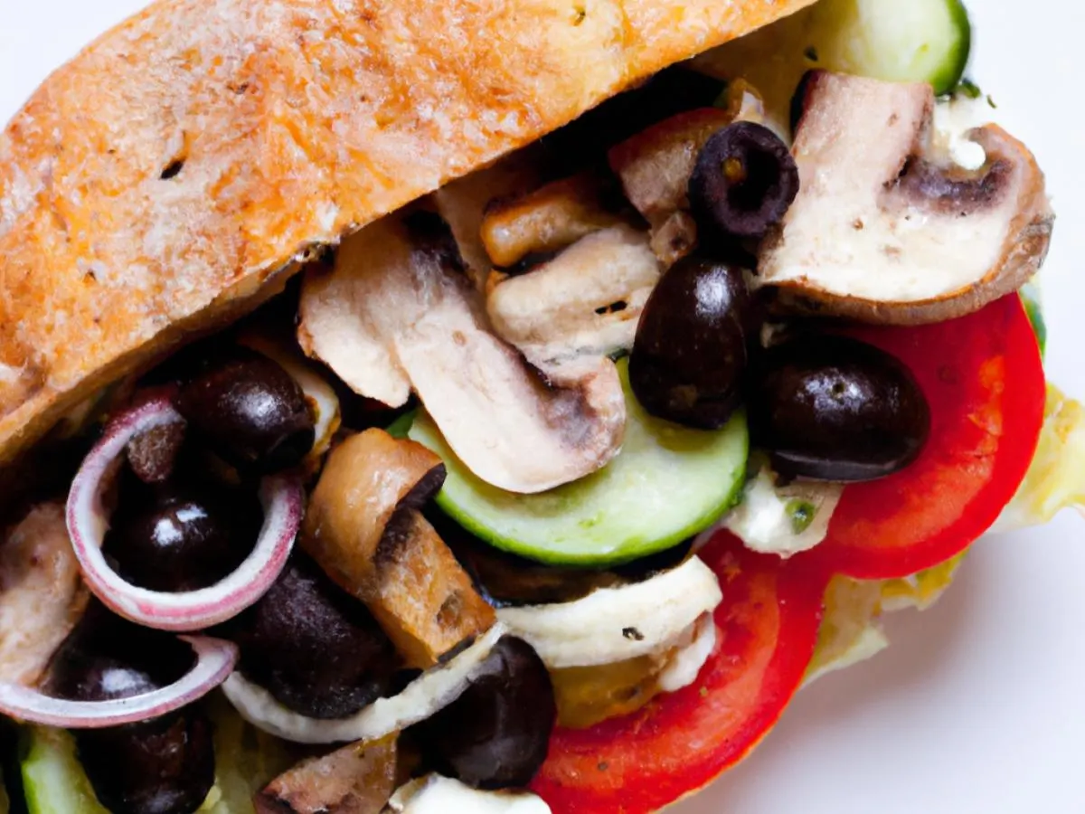 Club Med Veggie & Mushrooms Sandwich