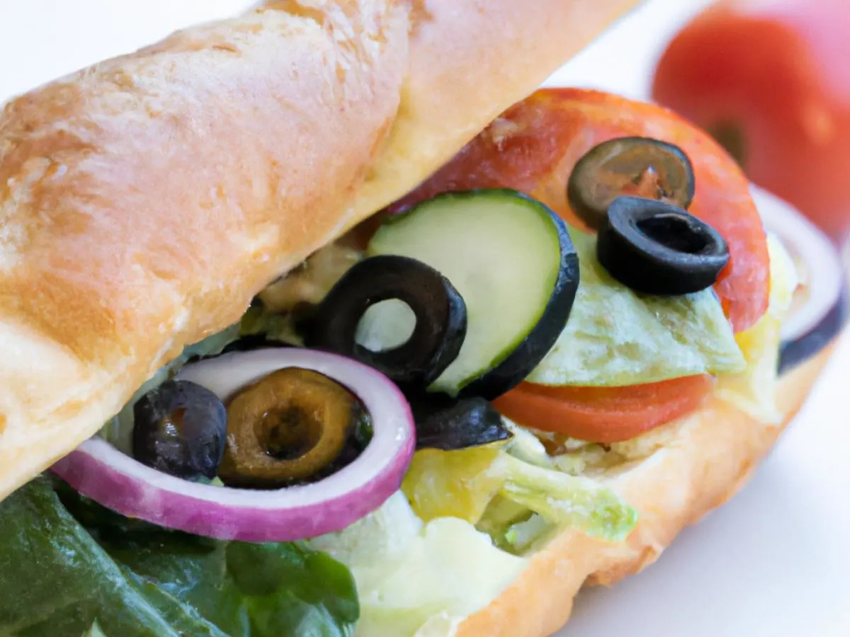 Vegan Club Med Veggie Sandwich