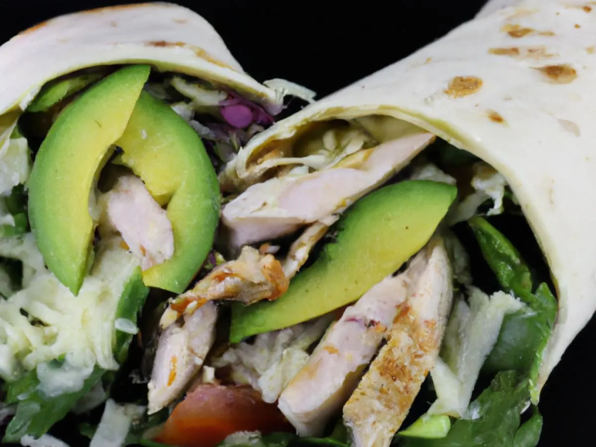 Grilled Chicken Wrap w/ House Salad Box