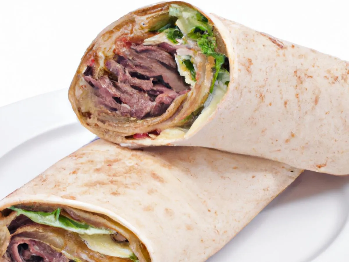 Roast Beef Wrap w/ House Salad Box